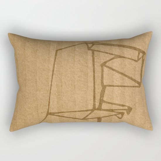 Origami - Dino Rectangular Pillow