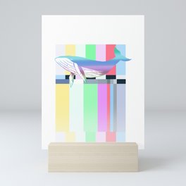 No signal Whale Mini Art Print