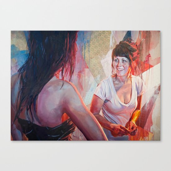 "a conversation" Canvas Print