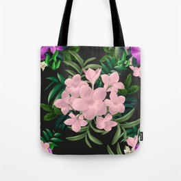 Pink Flowers Tote Bag