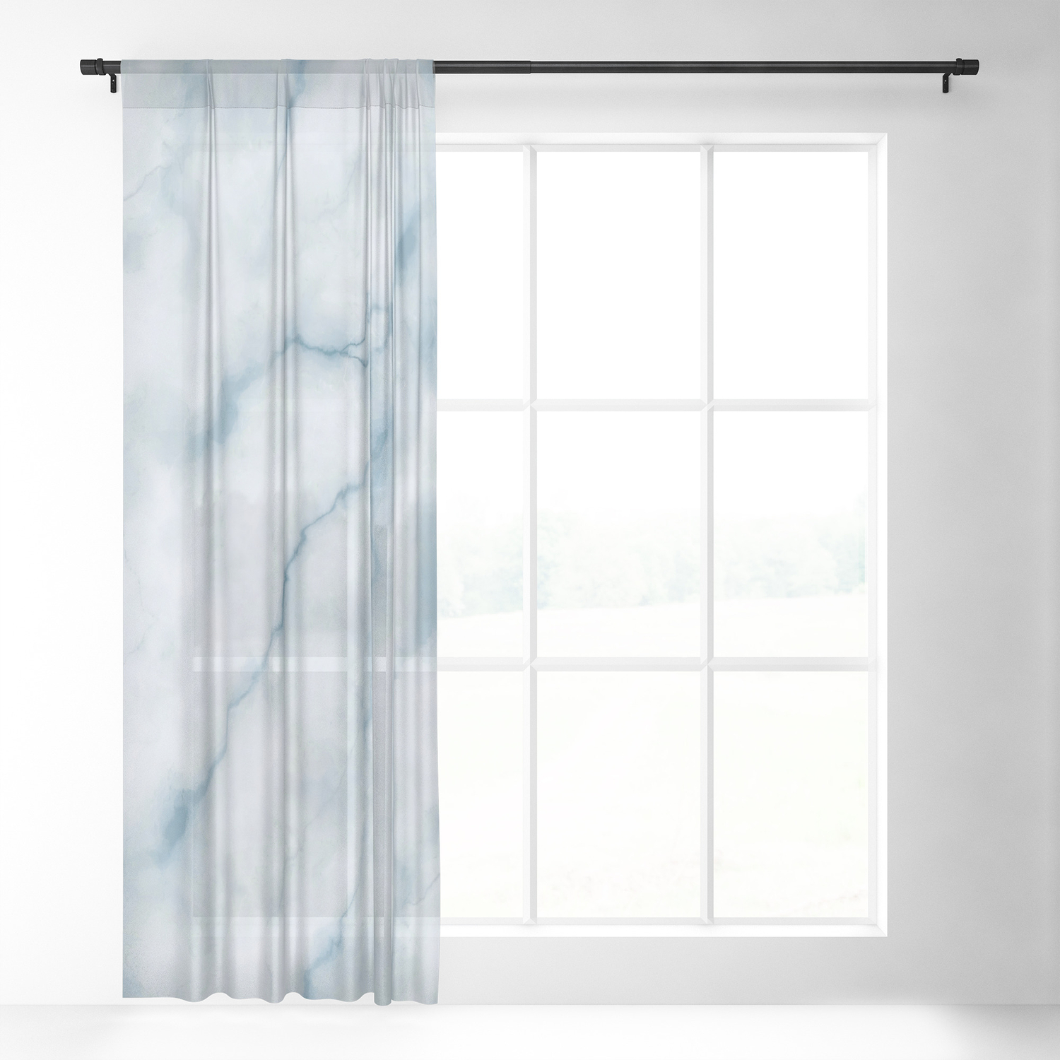 Light Blue Marble Texture Sheer Curtain By Catyarte Society6 They fit in effortlessly with a variety of styles, themes and light blue ombre curtains stand out from the pack. light blue marble texture sheer curtain by catyarte