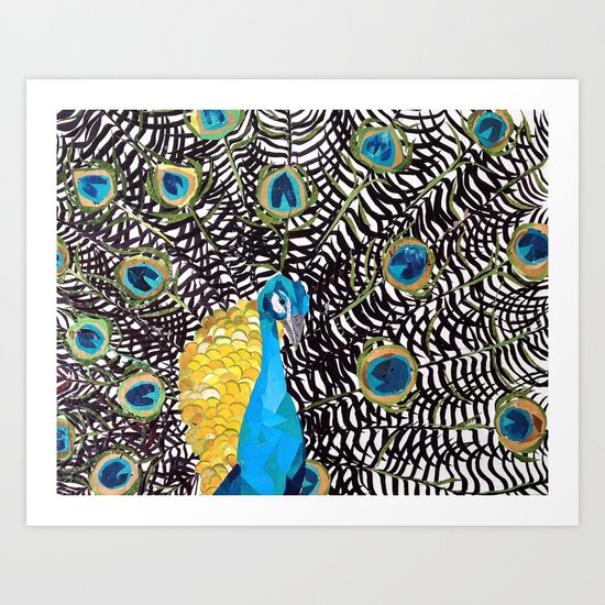 Peacock Art Print