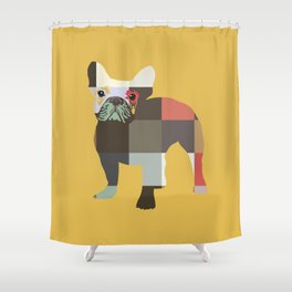 French Bulldog pop art print Shower Curtain