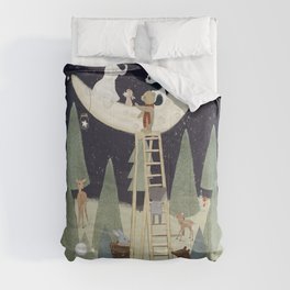 the moon forest Comforter
