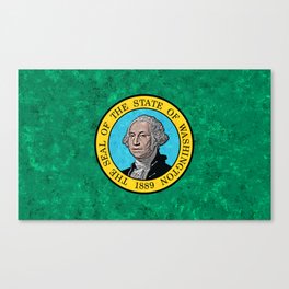 Flag of Washington State Flags US Banner Standard Colors Canvas Print