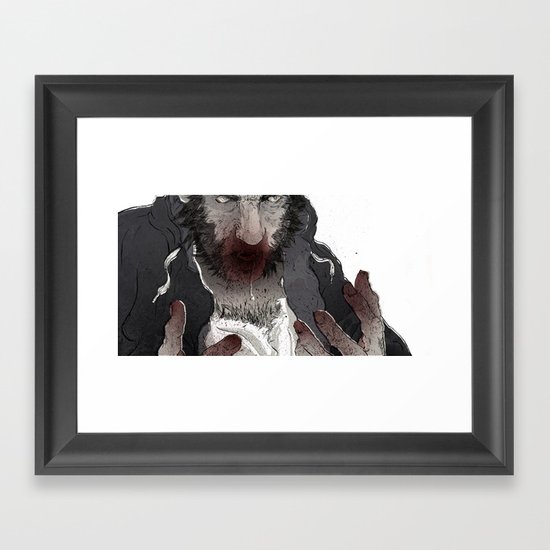 The Wolf Framed Art Print