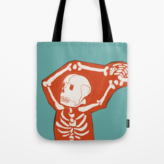 Overlay Skeleton Tote Bag