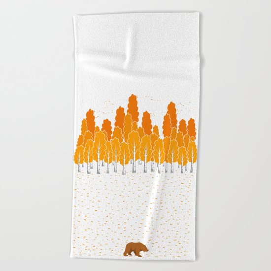 Birch and Bear Beach Towel