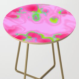 Green and pink flow Side Table
