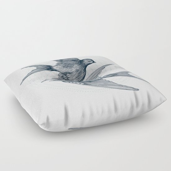Two Swallows Floor Pillow