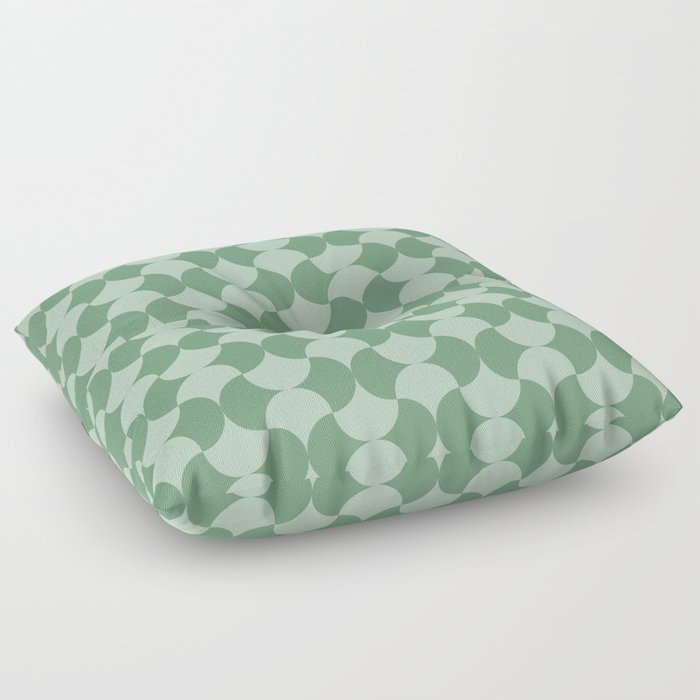 Deco 2 pattern sage Floor Pillow
