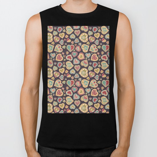 I Heart Doodling Biker Tank