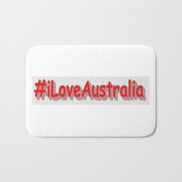 "#iLoveAustralia" Cute Design. Buy Now Bath Mat