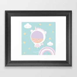 Be a unicorn Framed Art Print