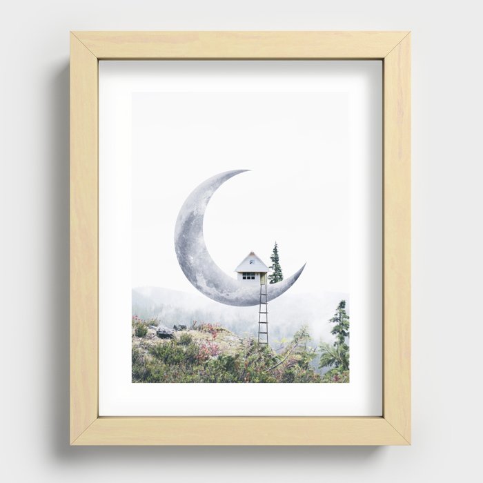 Moon House II Recessed Framed Print