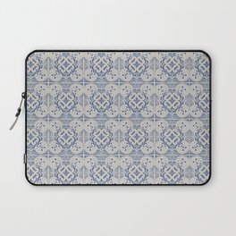 Vintage blue tiles pattern Laptop Sleeve