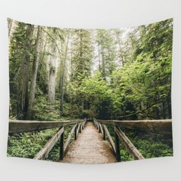 Forest Meditation - Redwood National Park Hiking Wall Tapestry