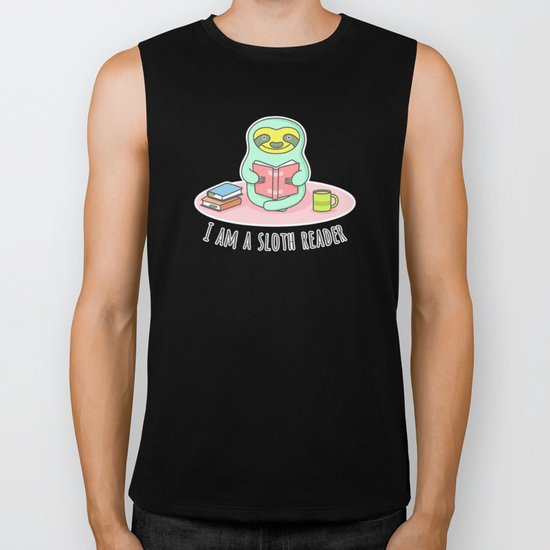 Reading Sloth Biker Tank