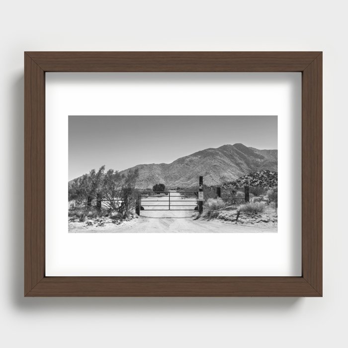 Southern Cali Desert Recessed Framed Print
