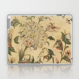 A Floral Fantasy of Animals and Birds Laptop Skin