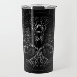 Tree of life -Yggdrasil with ravens Travel Mug