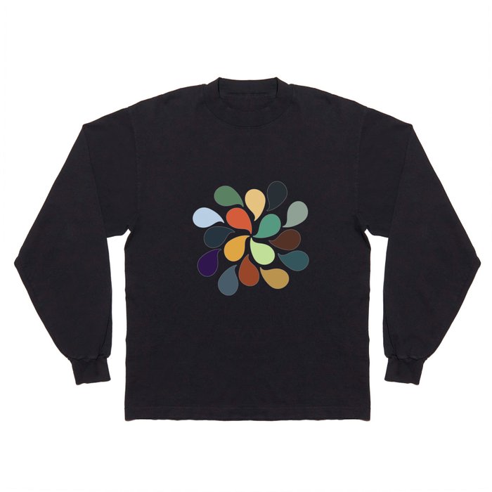 Colorful Water Drops Long Sleeve T Shirt