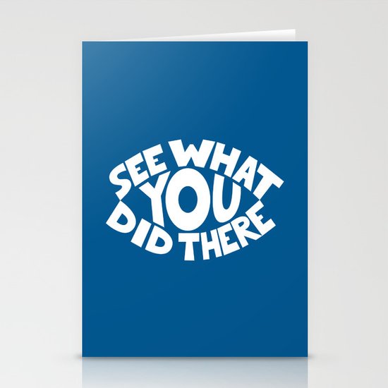 Eye See What You Did Stationery Cards