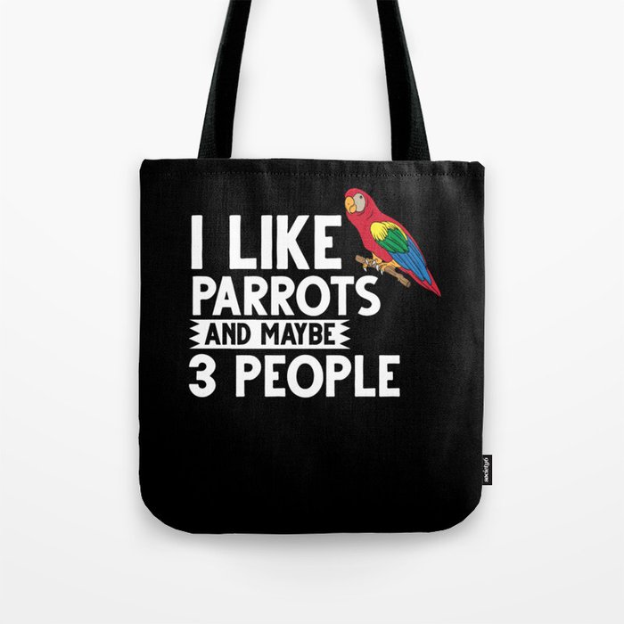 Parrot Bird Quaker African Gray Macaw Cage Tote Bag
