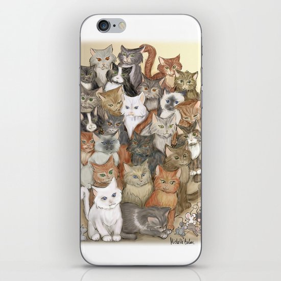 1000 cats iPhone & iPod Skin