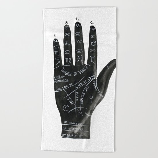 Palmistry no.1 Beach Towel