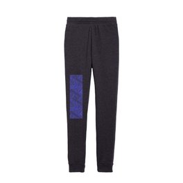 Sketchy Abstract (Blue & White Pattern) Kids Joggers