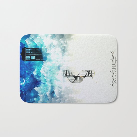 Beyond the clouds | Doctor Who Bath Mat