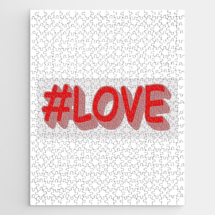 Cute Expression Design "#LOVE". Buy Now Jigsaw Puzzle