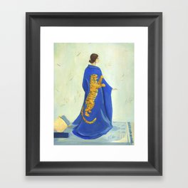 Tiger Kimono Framed Art Print