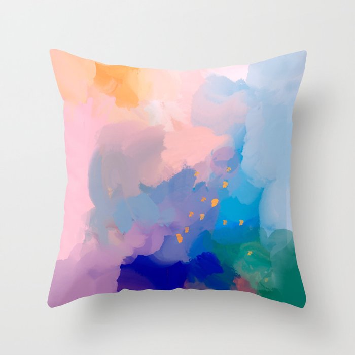 August Sunset Abstract 4 Throw Pillow