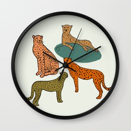 Cheetah Coalition Wall Clock