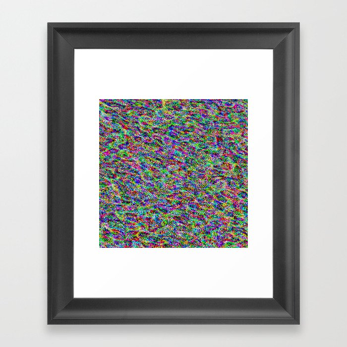 Rainbow Forest Abstract Design Framed Art Print