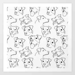 Happy Dogs Art Print