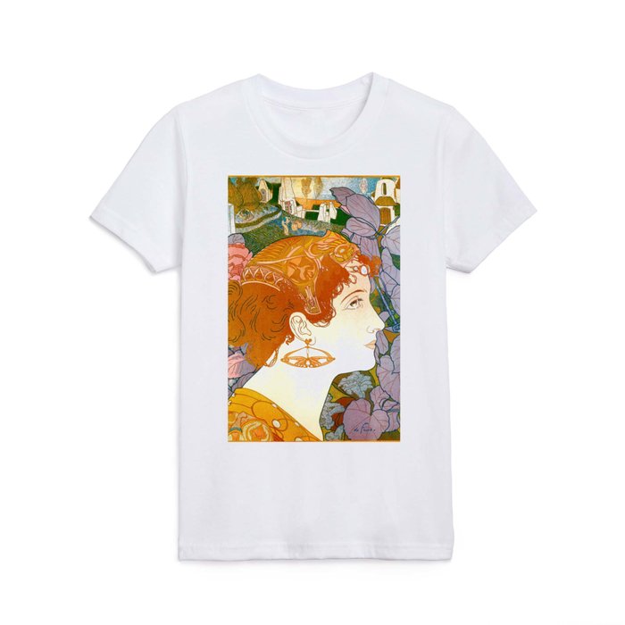 Lavoie by Georges de Feure - Art Nouveau Vintage Retro Poster Kids T Shirt
