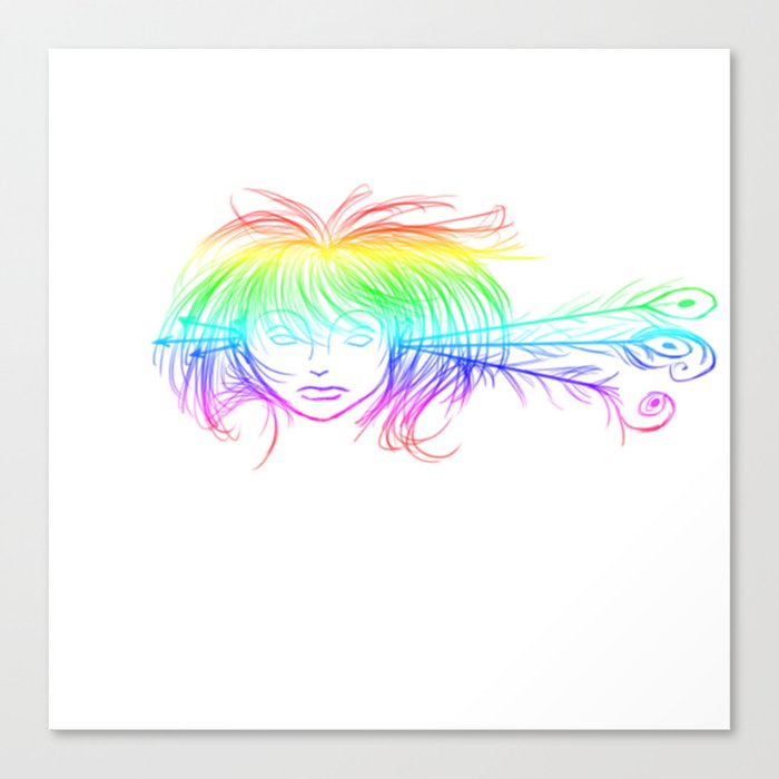 Arrow Head (Rainbow) Canvas Print