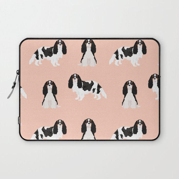 Cavalier King Charles Spaniel tricolored dog breed spaniels pet gifts Laptop Sleeve