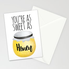 You're As Sweet As Honey Stationery Card