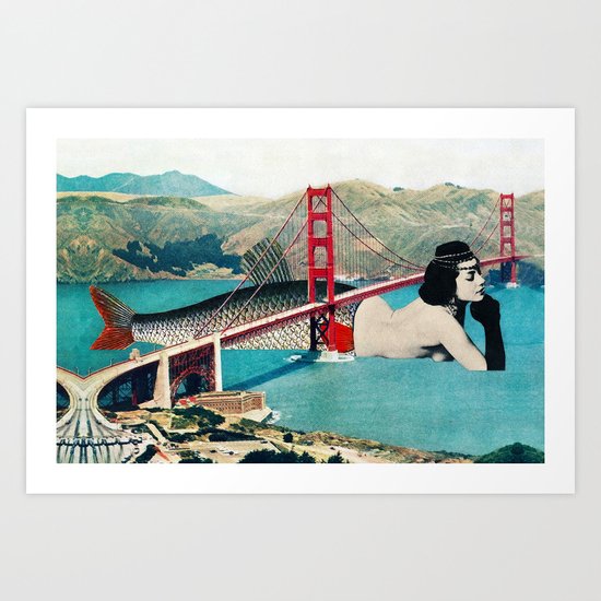 Mermaid Three Art Print