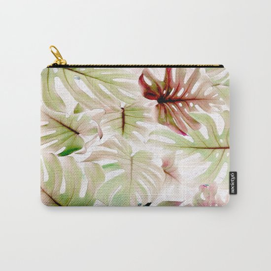 Monstera Pastel Carry-All Pouch