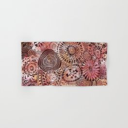 Urchin and Opihi party v3 batik look Hand & Bath Towel