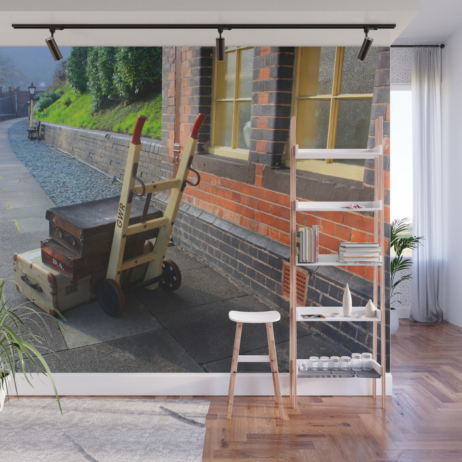 Train Wall Mural - Wallpaper Collection