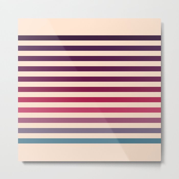 Rainbow Stripes #1 Metal Print