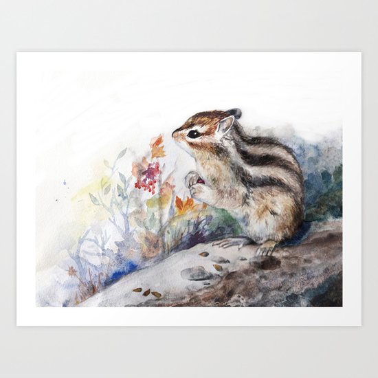 Chipmunk Art Print