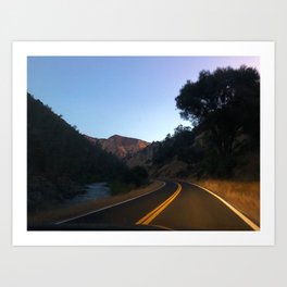 Around the bend Art Print