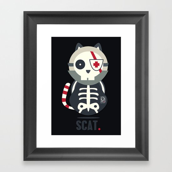 Scat Framed Art Print